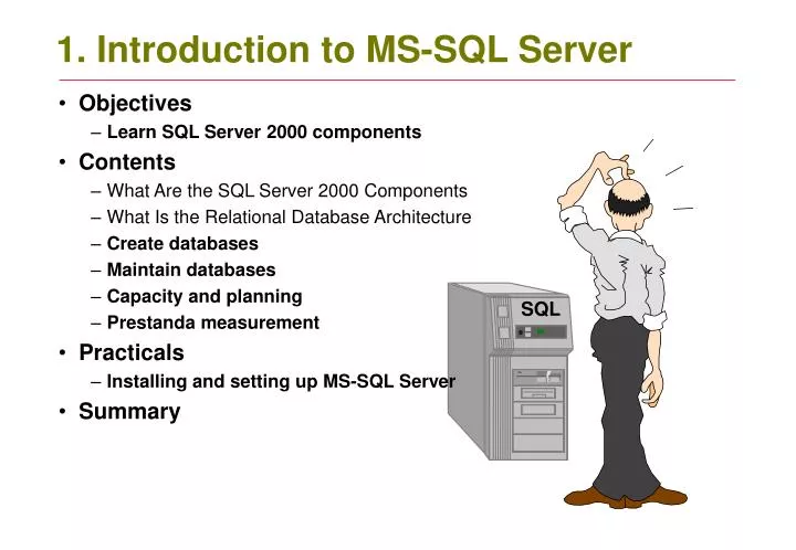 1 introduction to ms sql server
