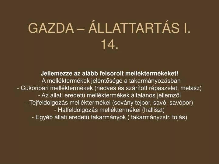 gazda llattart s i 14