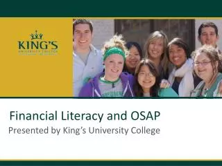 Financial Literacy and OSAP