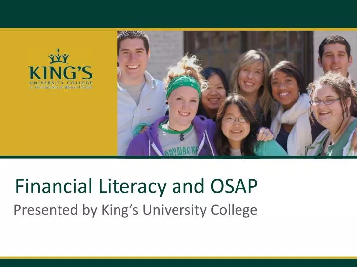 financial literacy and osap