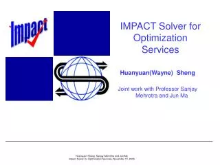 IMPACT Solver for Optimization Services