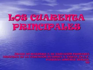 los cuarenta principales