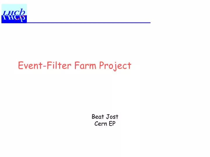 event filter farm project