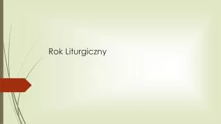 rok liturgiczny