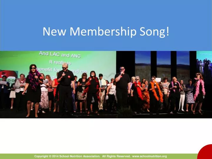 new membership song