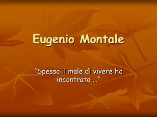 eugenio montale