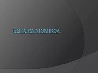 egitura atomikoa