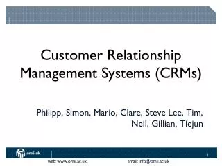 Customer Relationship Management Systems (CRMs)