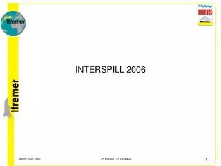 INTERSPILL 2006