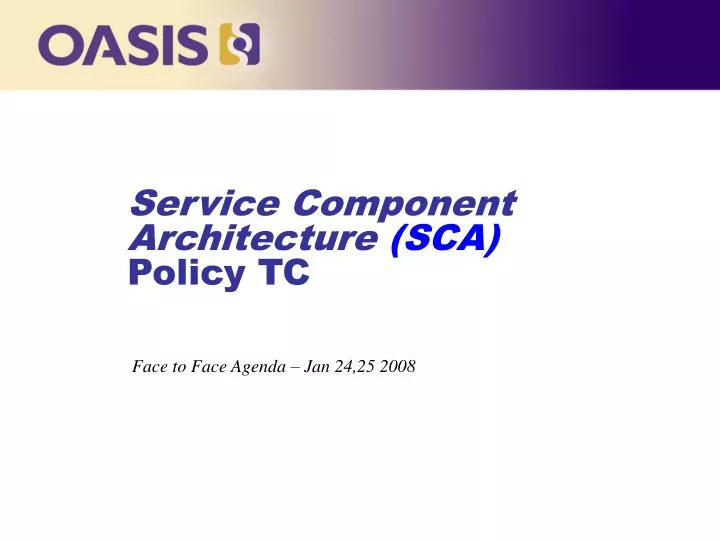 service component architecture sca policy tc