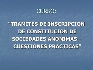curso