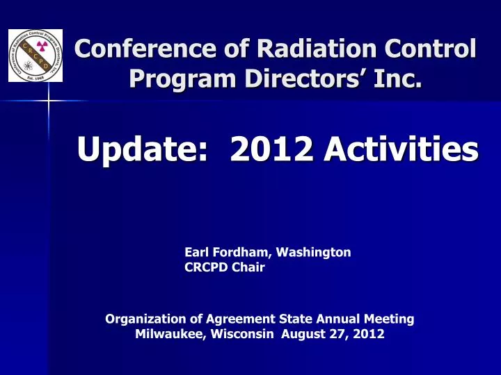 conference of radiation control program directors inc