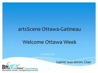 artsScene Ottawa-Gatineau Welcome Ottawa Week