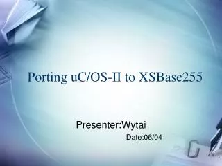 presenter wytai