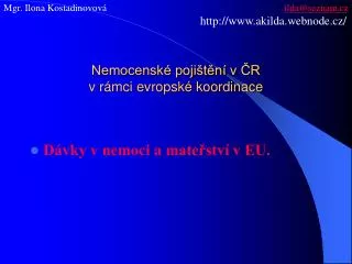 nemocensk poji t n v r v r mci evropsk koordinace