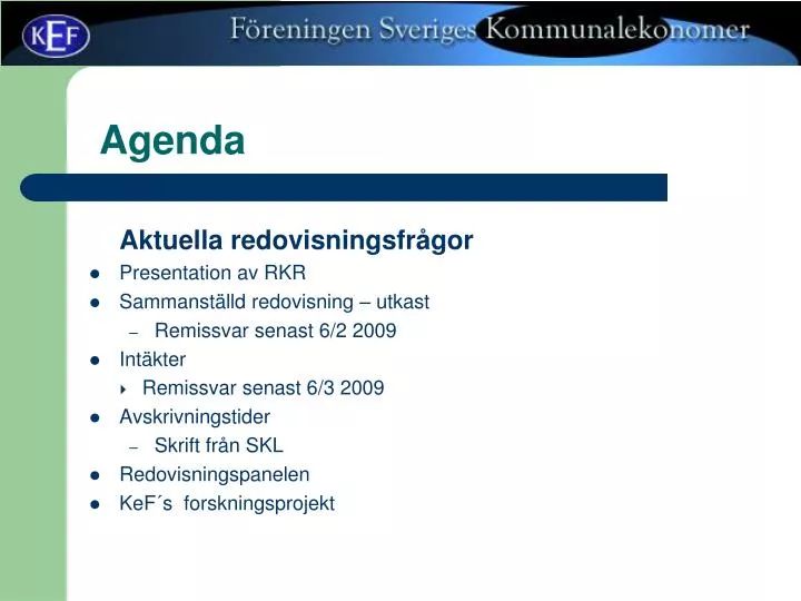 agenda