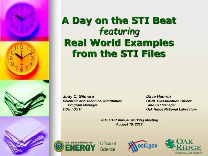 a day on the sti beat featuring real world examples from the sti files