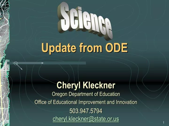 update from ode