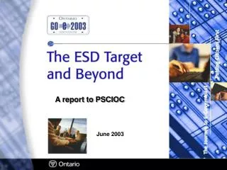 A report to PSCIOC