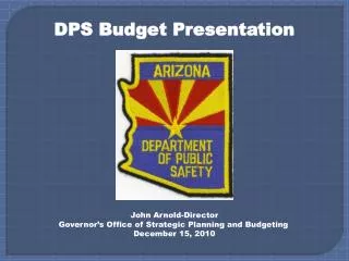 DPS Budget Presentation