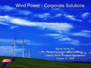 Wind Power - Corporate Solutions