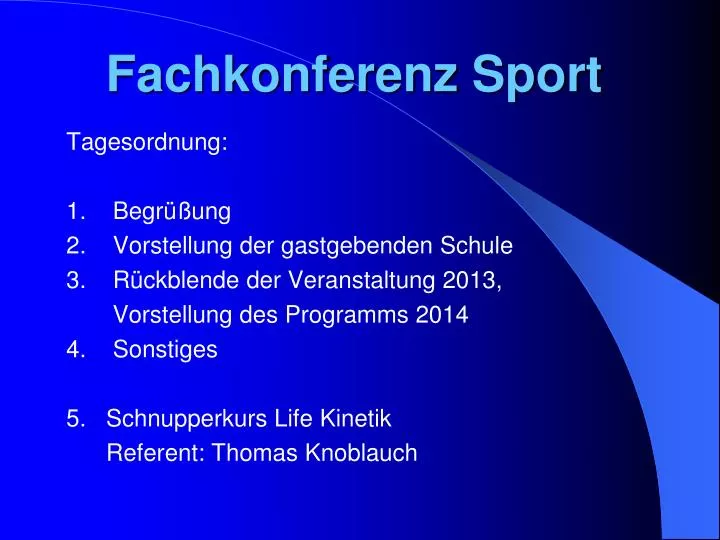 fachkonferenz sport