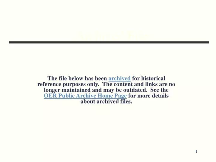 archived file