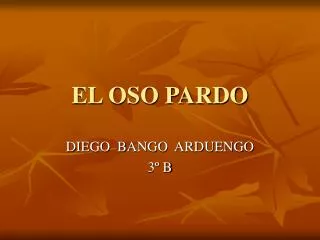 el oso pardo