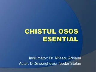 indrumator dr nitescu adriana autor dr gheorghevici teodor stefan