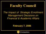 Faculty Council - slide 1