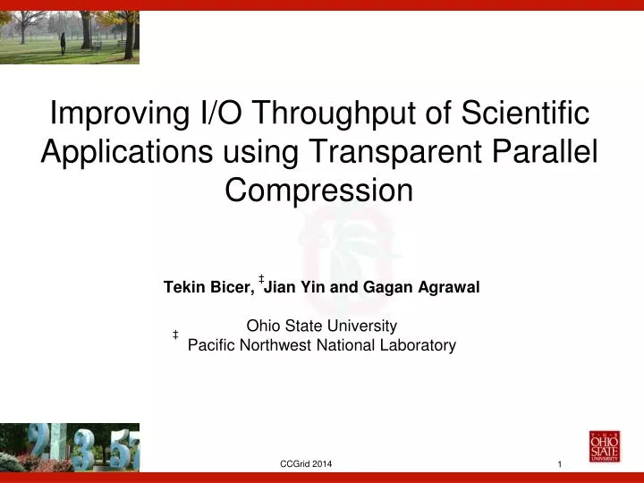 improving i o throughput of scientific applications using transparent parallel compression