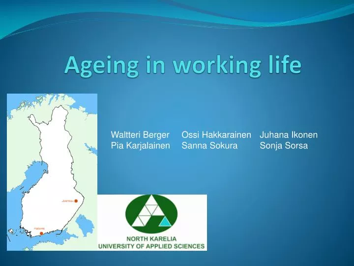 ageing in working life