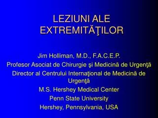 leziuni ale extremit ilor