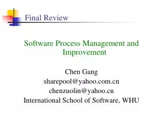 final review