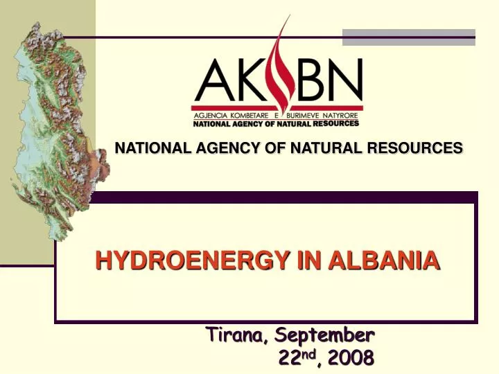 hydroenergy in albania