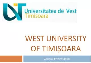 West University of Timi ? oara