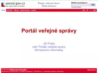 port l ve ejn spr vy