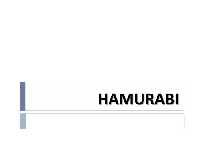 hamurabi