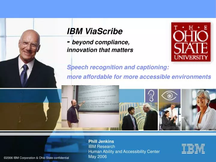 phill jenkins ibm research human ability and accessibility center may 2006