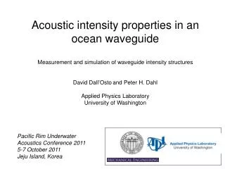 Acoustic intensity properties in an ocean waveguide
