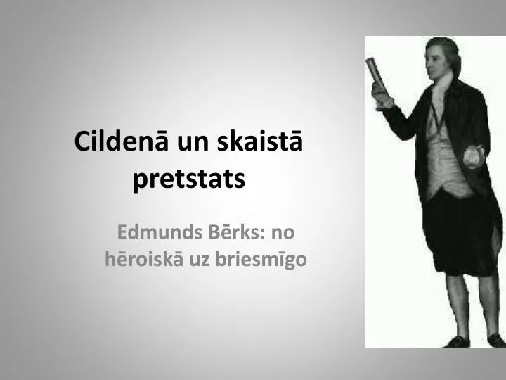 cilden un skaist pretstats