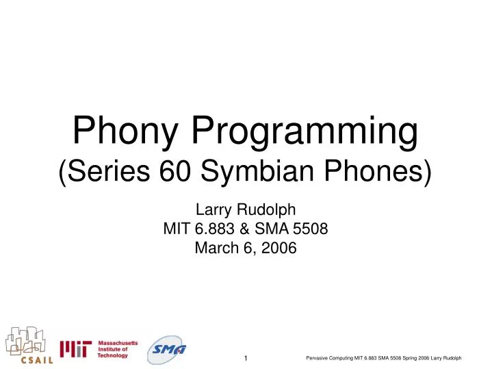 phony programming series 60 symbian phones