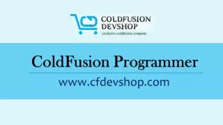 ColdFusion Programmer