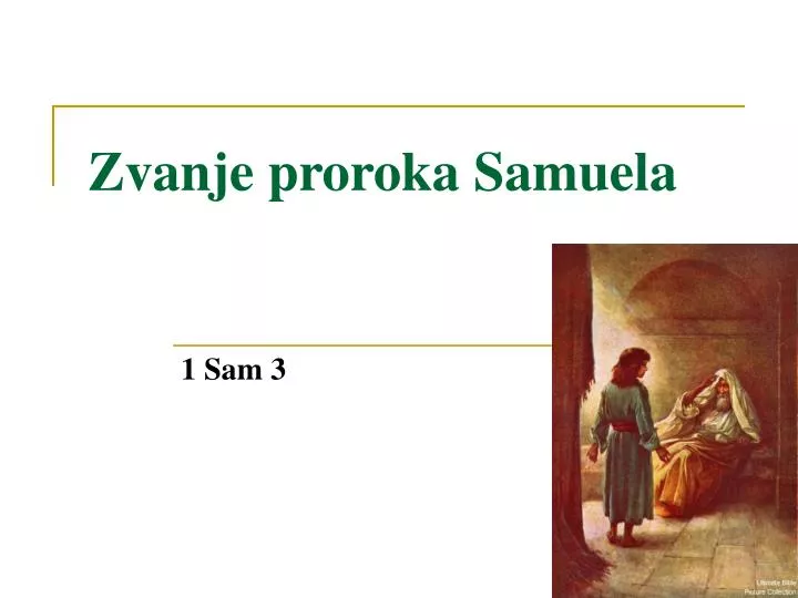 zvanje proroka samuela