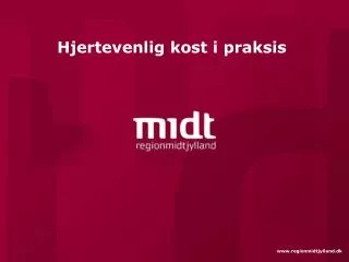 hjertevenlig kost i praksis