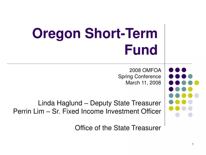 oregon short term fund