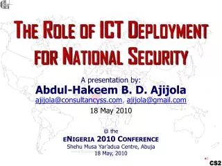 The Role of ICT Deployment for National Security