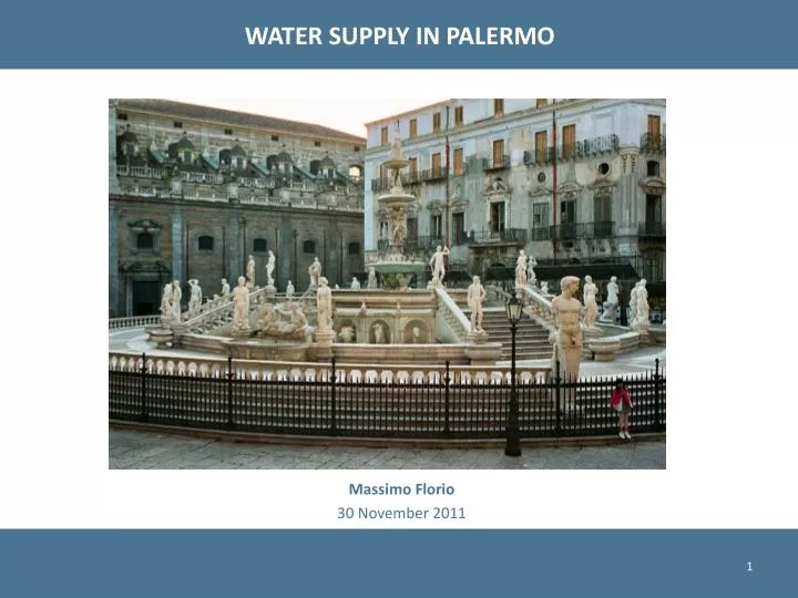 water supply in palermo