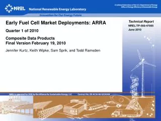 Technical Report NREL/TP-560-47955 June 2010