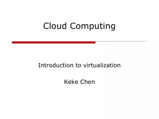 Cloud Computing